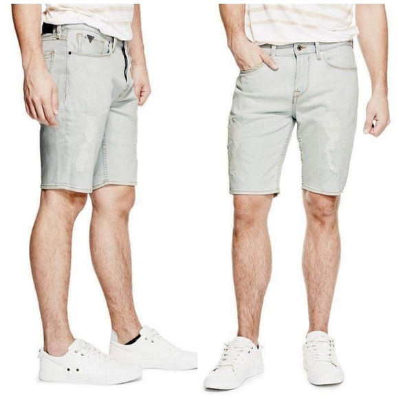 NWT GUESS Slim Denim Men's Shorts SZ 31 - Picture 1 of 7